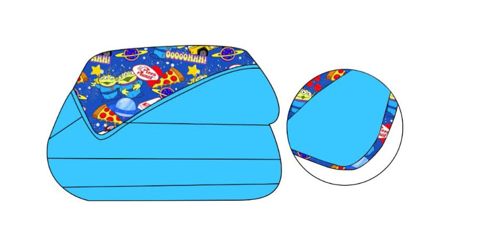 Pizza Planet Bamboo Minky 60x60