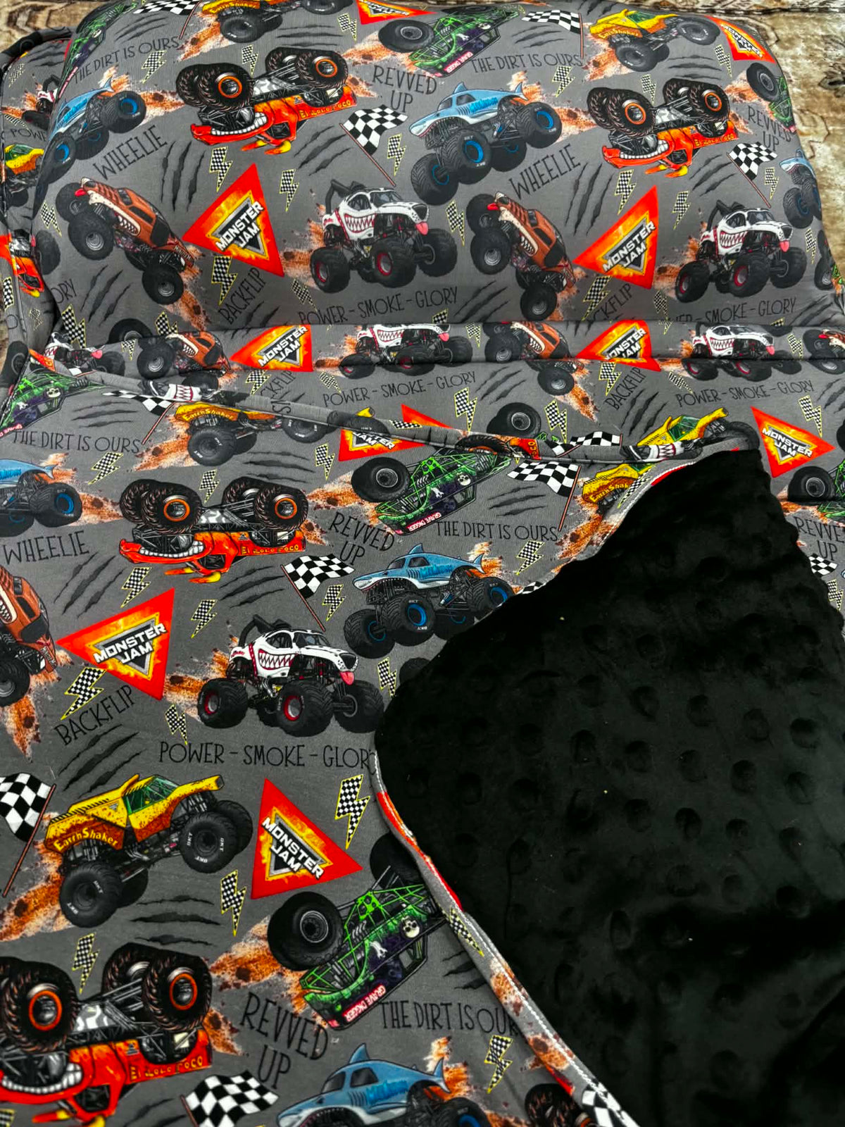 Monster Jam Bamboo Nap Mat