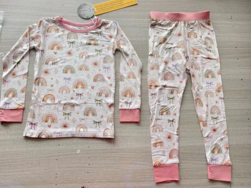 Rainbows Long Sleeve Pants PJ Set