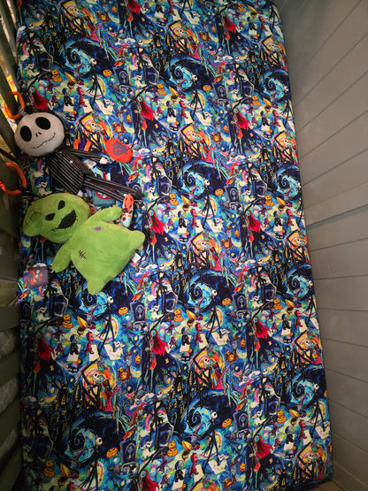 Pumpkin Kings Midnight Reign Bamboo Crib Sheet