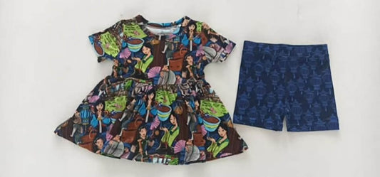 Warriors Bloom Peplum Set