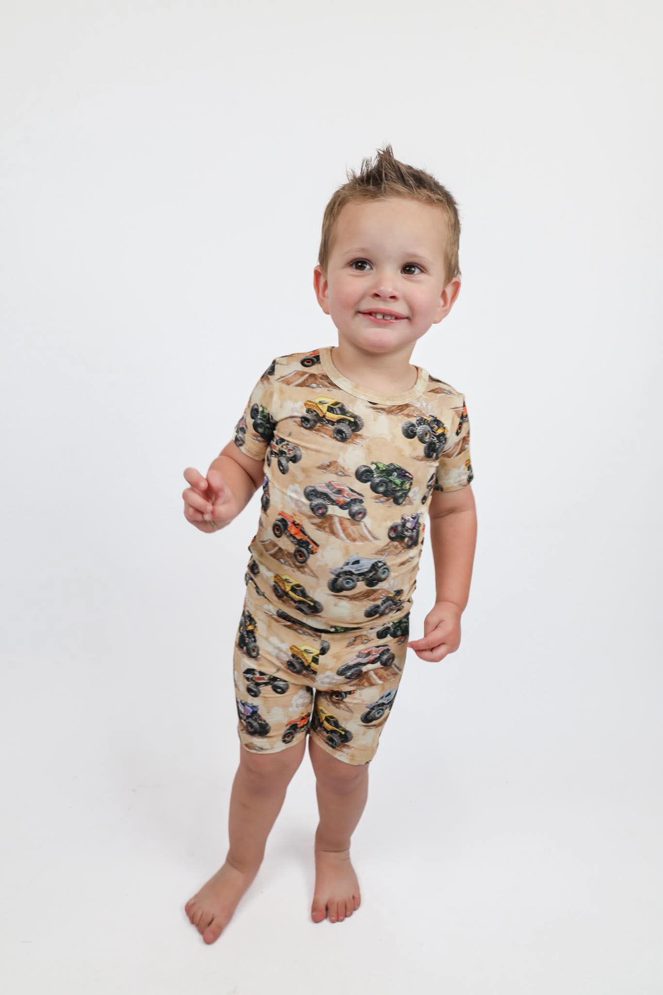 Monster Trucks PJ Shorts Set