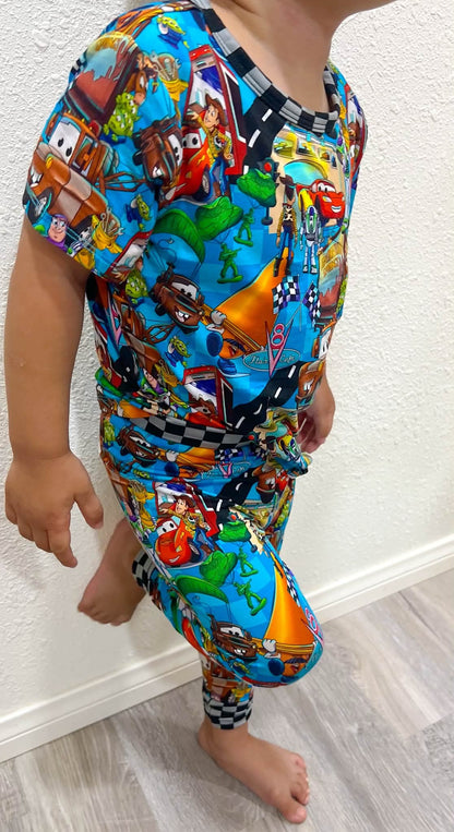 Cars Story Short Sleeve and Pants PJ Set