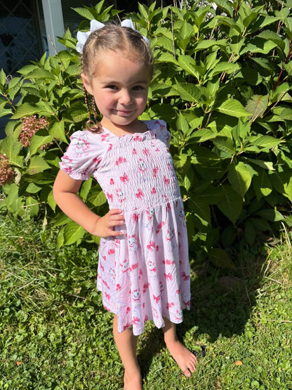 Prim & Purrrfect Smocked Dress