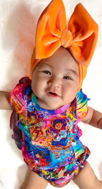 Until We Meet Again Ruffle Bubble Romper