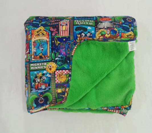 Runaway Railway Bamboo Minky 60x60