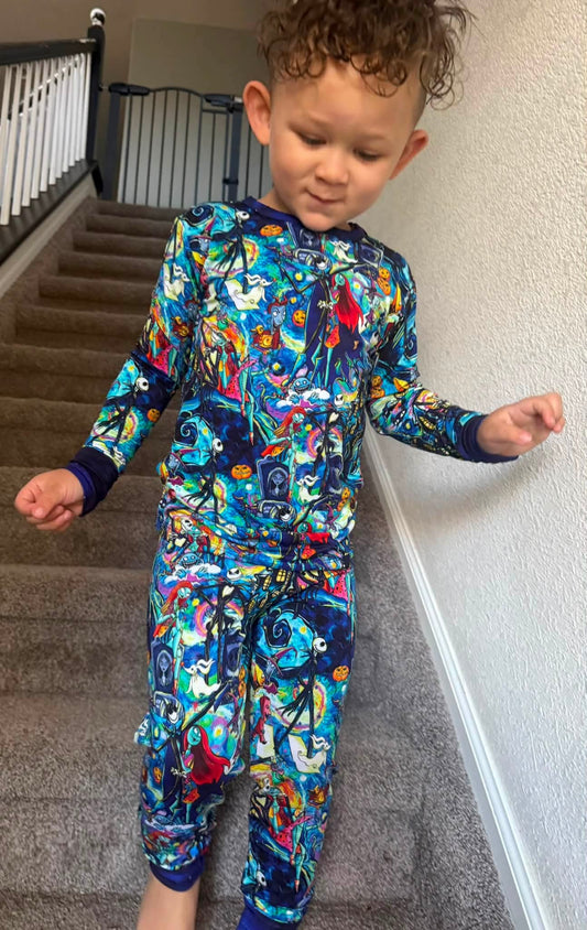 Pumpkin Kings Midnight Reign Bamboo PJ Set