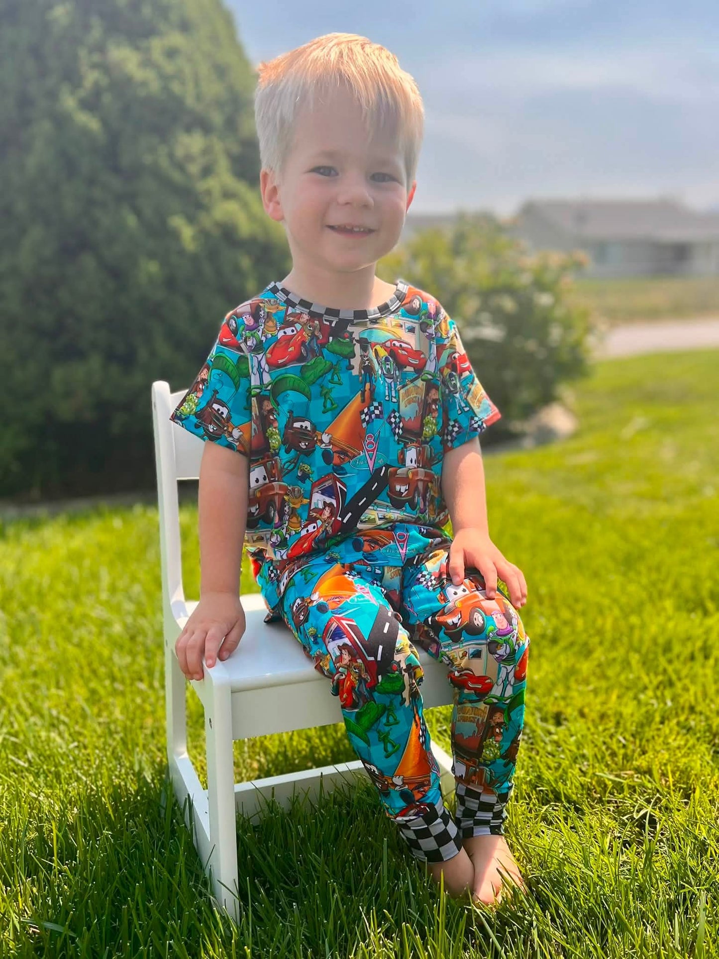 Cars Story Short Sleeve and Pants PJ Set