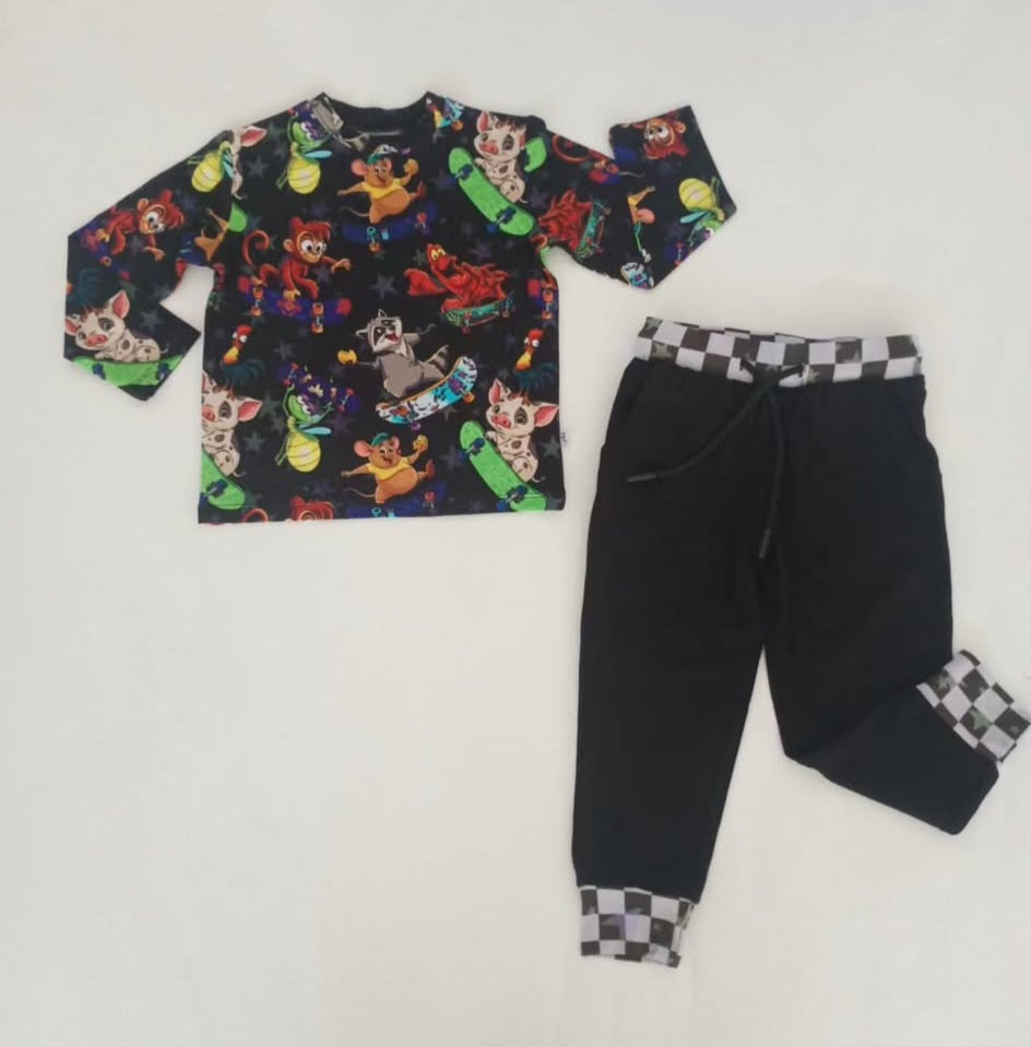 Skateboarding Sidekicks Bamboo Jogger Set
