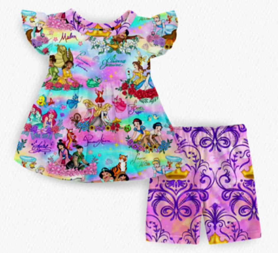 Princesses Peplum Set