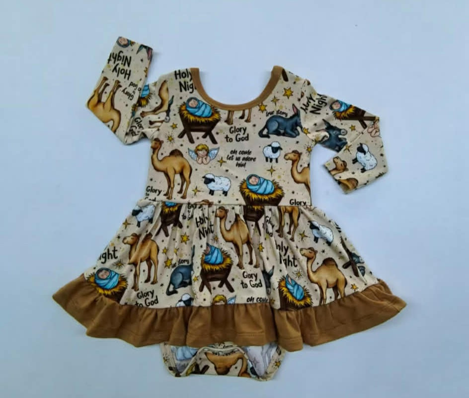 Holy Night Long Sleeve Bodysuit Twirl