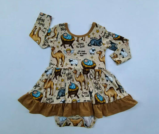 Holy Night Long Sleeve Bodysuit Twirl