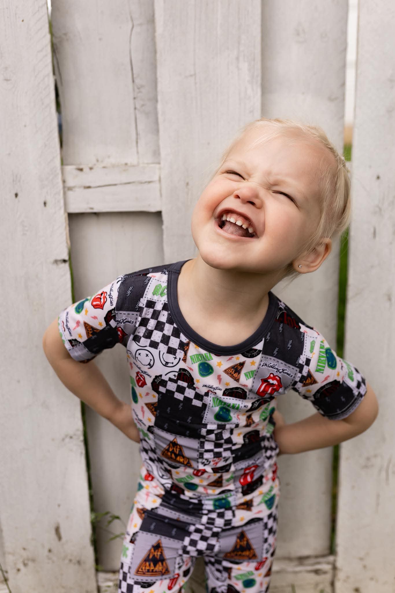 Rock 'n Roll PJ Shorts Set