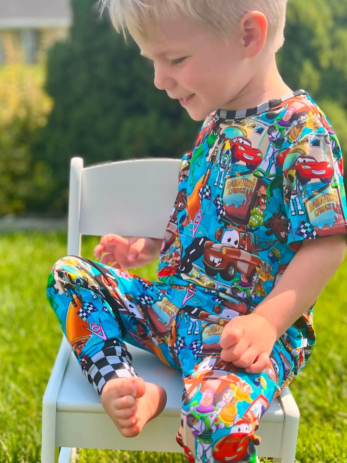 Cars Story Short Sleeve and Pants PJ Set