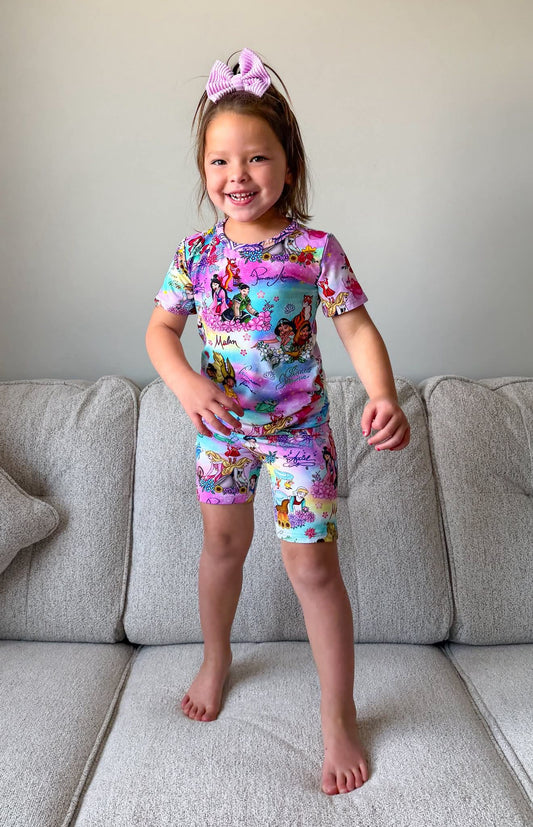 Royalty vs Reality PJ Shorts Set