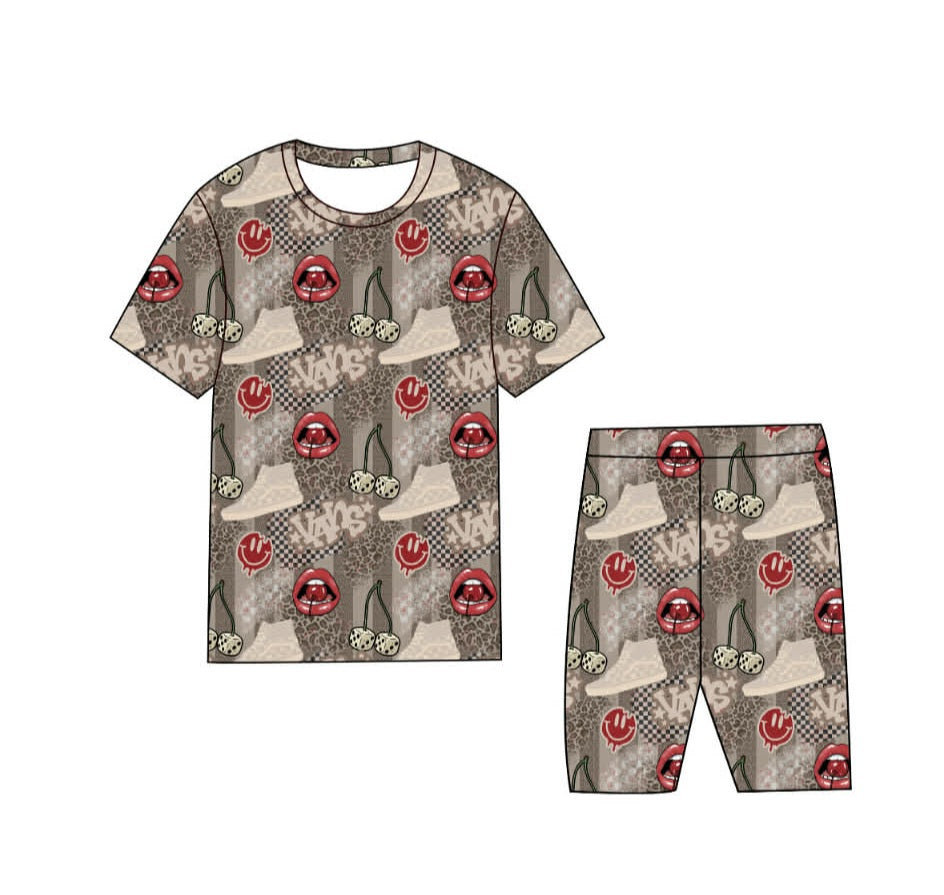 VANS biker short set w/ pockets