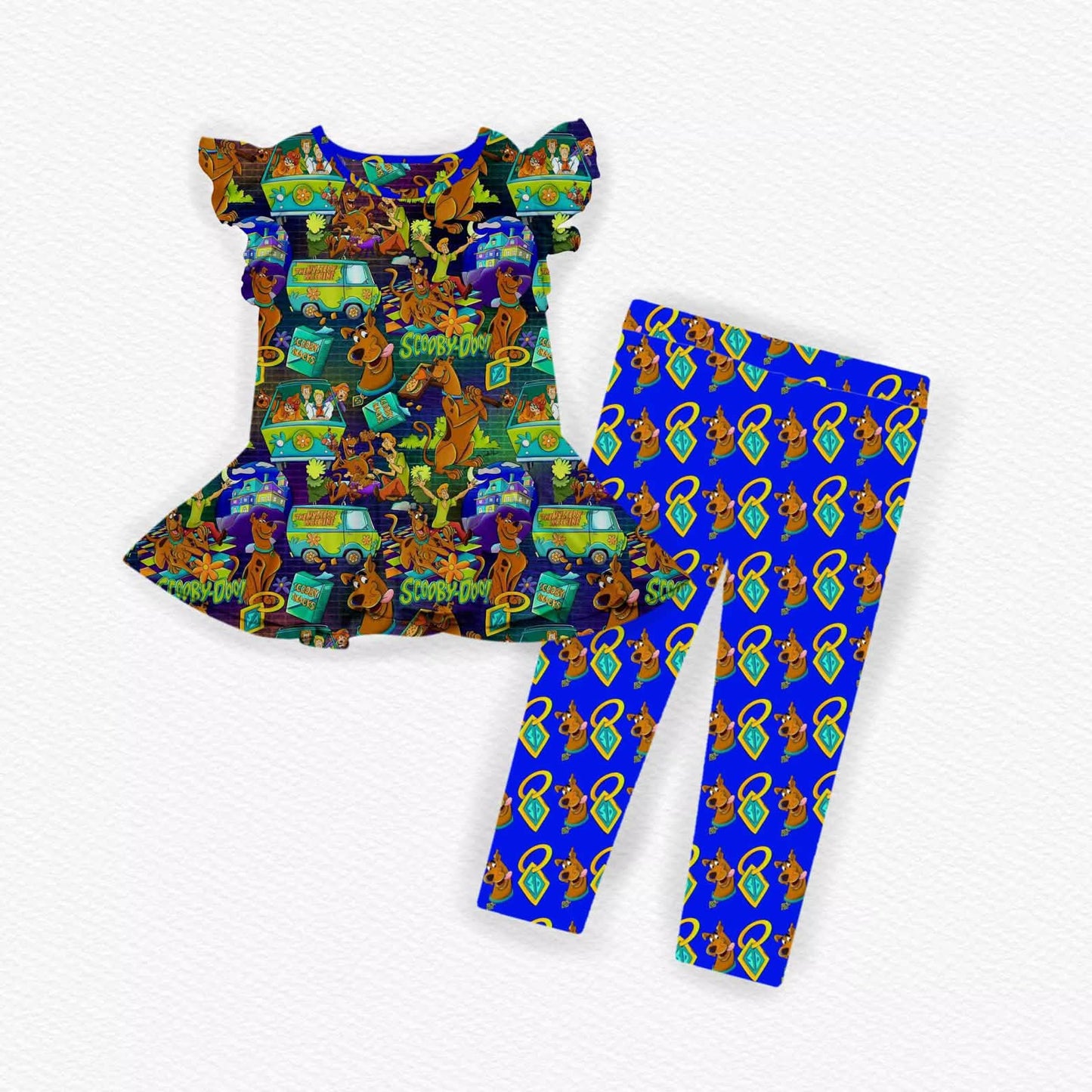 Scoob Peplum Set with Leggings