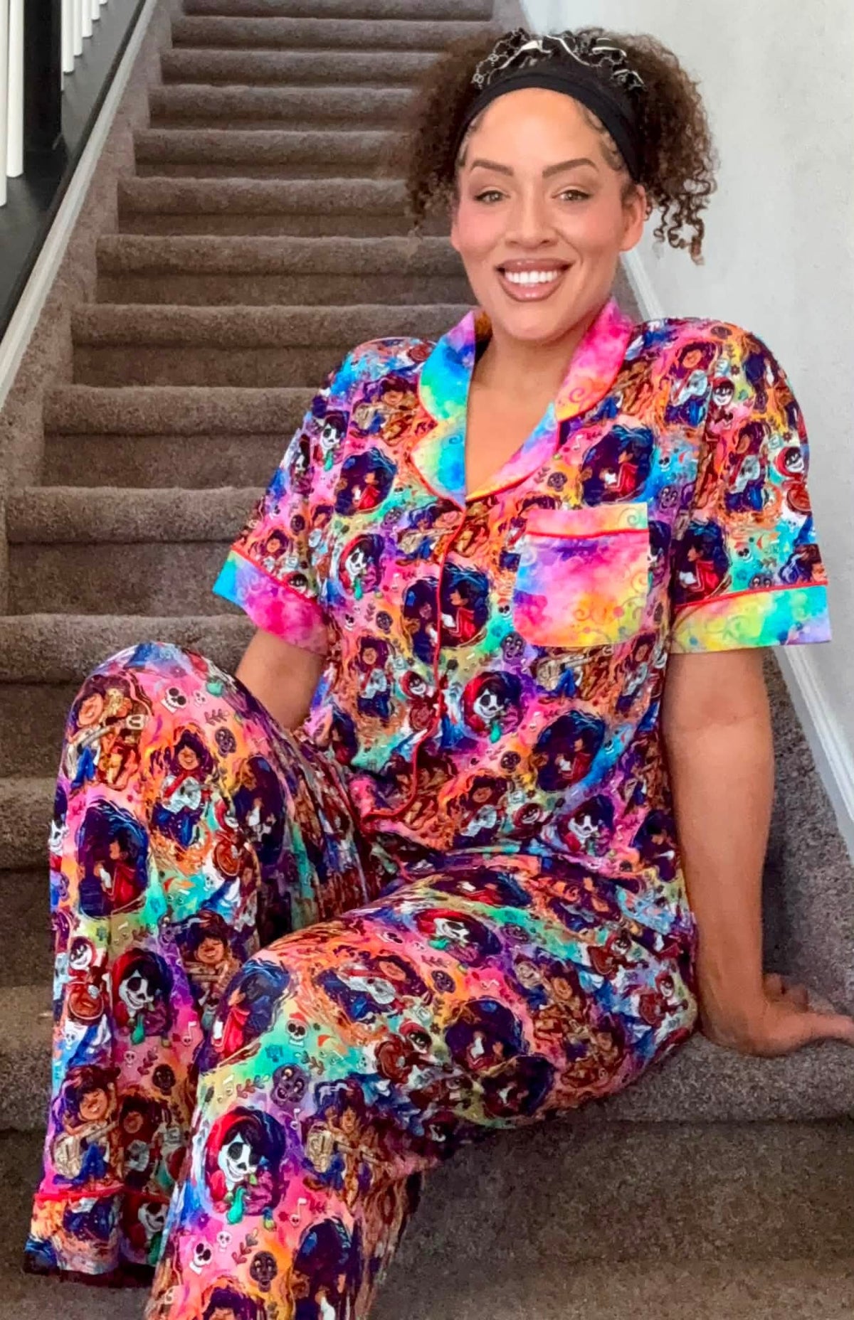 Until We Meet Again Women's Button Down Top with Pants PJ set