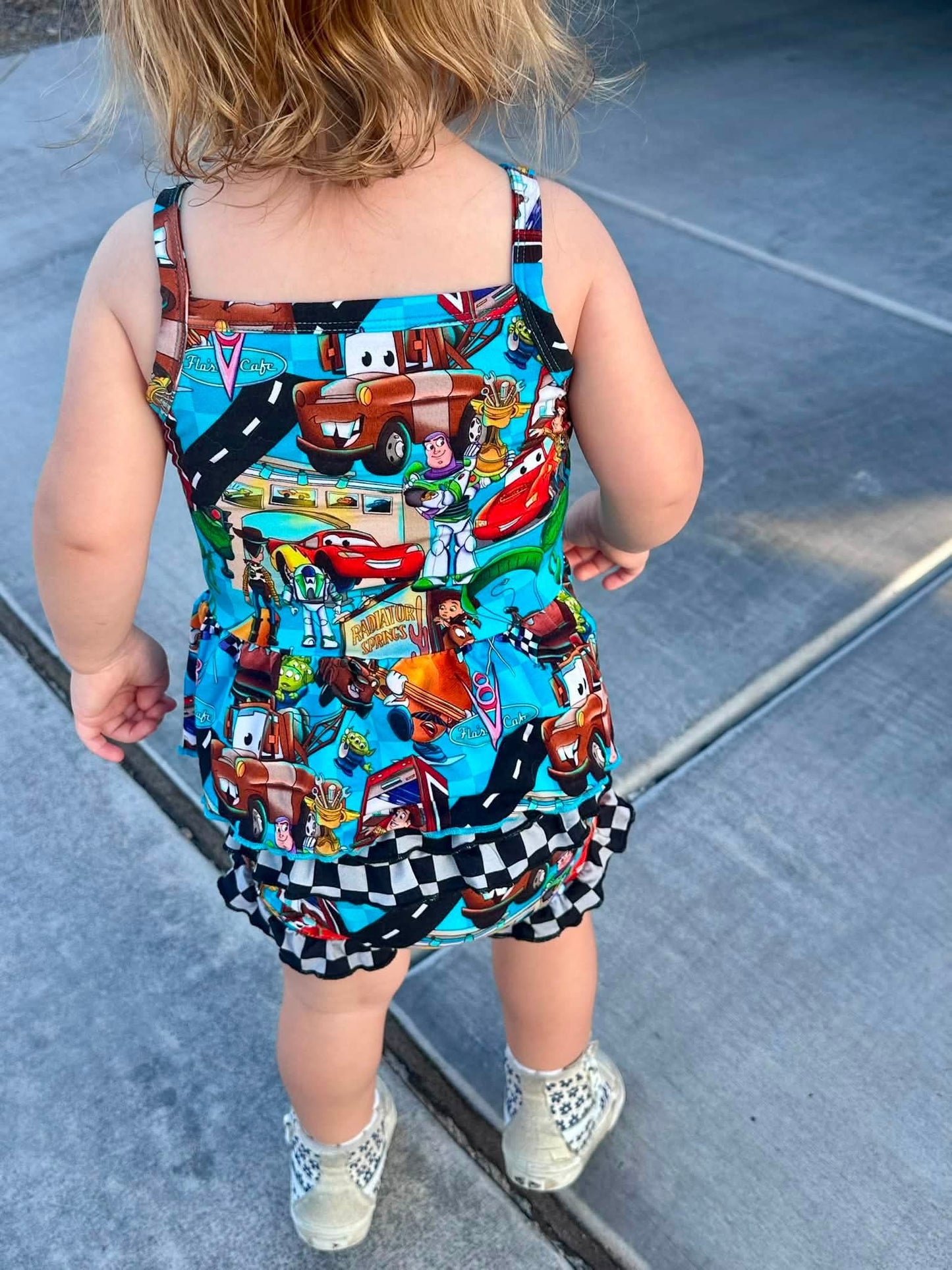 Cars Story Ruffle Bummie Set