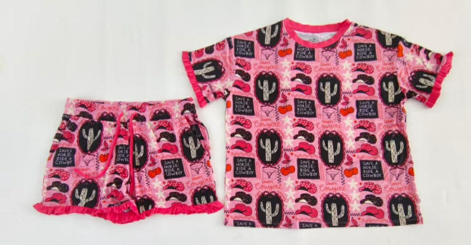 Save A Horse Ruffle Shorts Set
