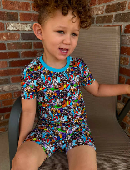 Adventure Is Out There PJ Shorts Set