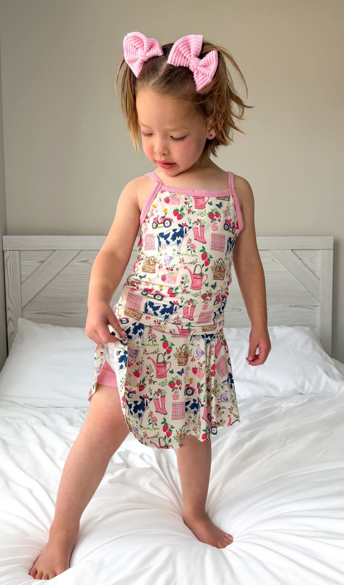 Farm Girl tank and skirt set