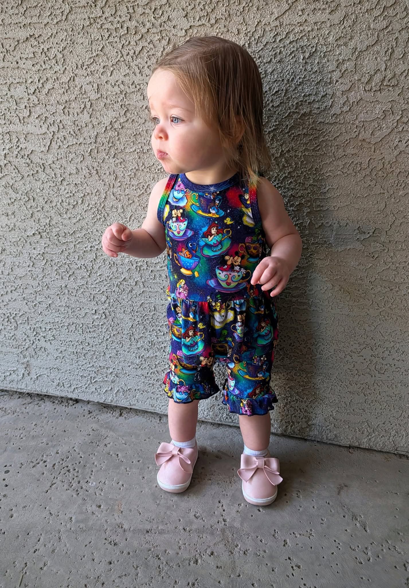 Magic In Every Cup Tank Top and Ruffle Shorts Set