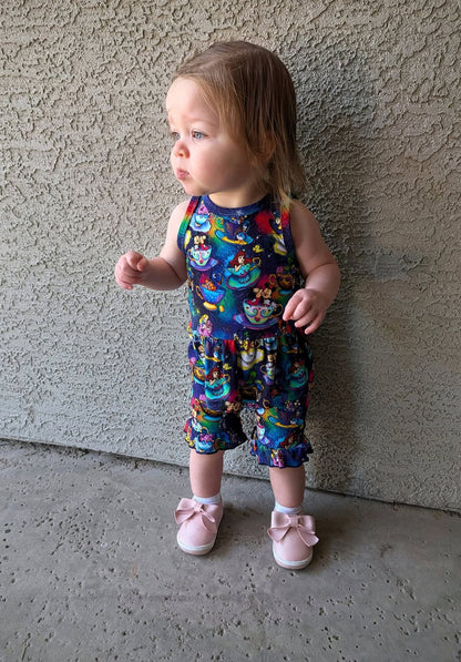 Magic In Every Cup Tank Top and Ruffle Shorts Set
