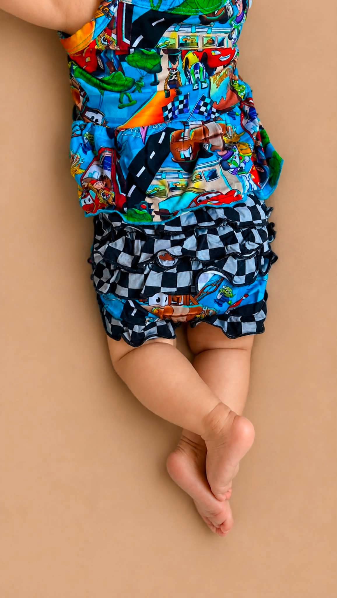 Cars Story Ruffle Bummie Set