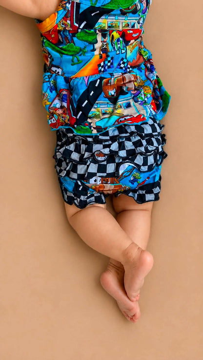 Cars Story Ruffle Bummie Set