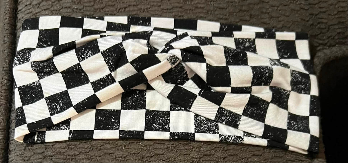 Checks Adult Headband
