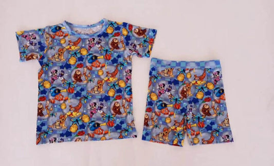 Bubble Besties Short Sleeve & Shorts PJ Set