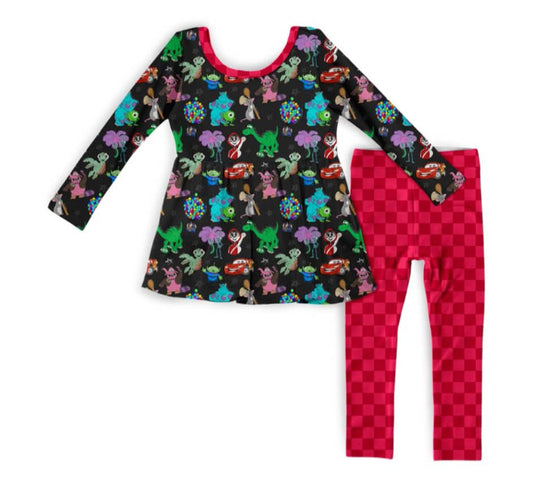 Pixar Long Sleeve Peplum Set with Leggings