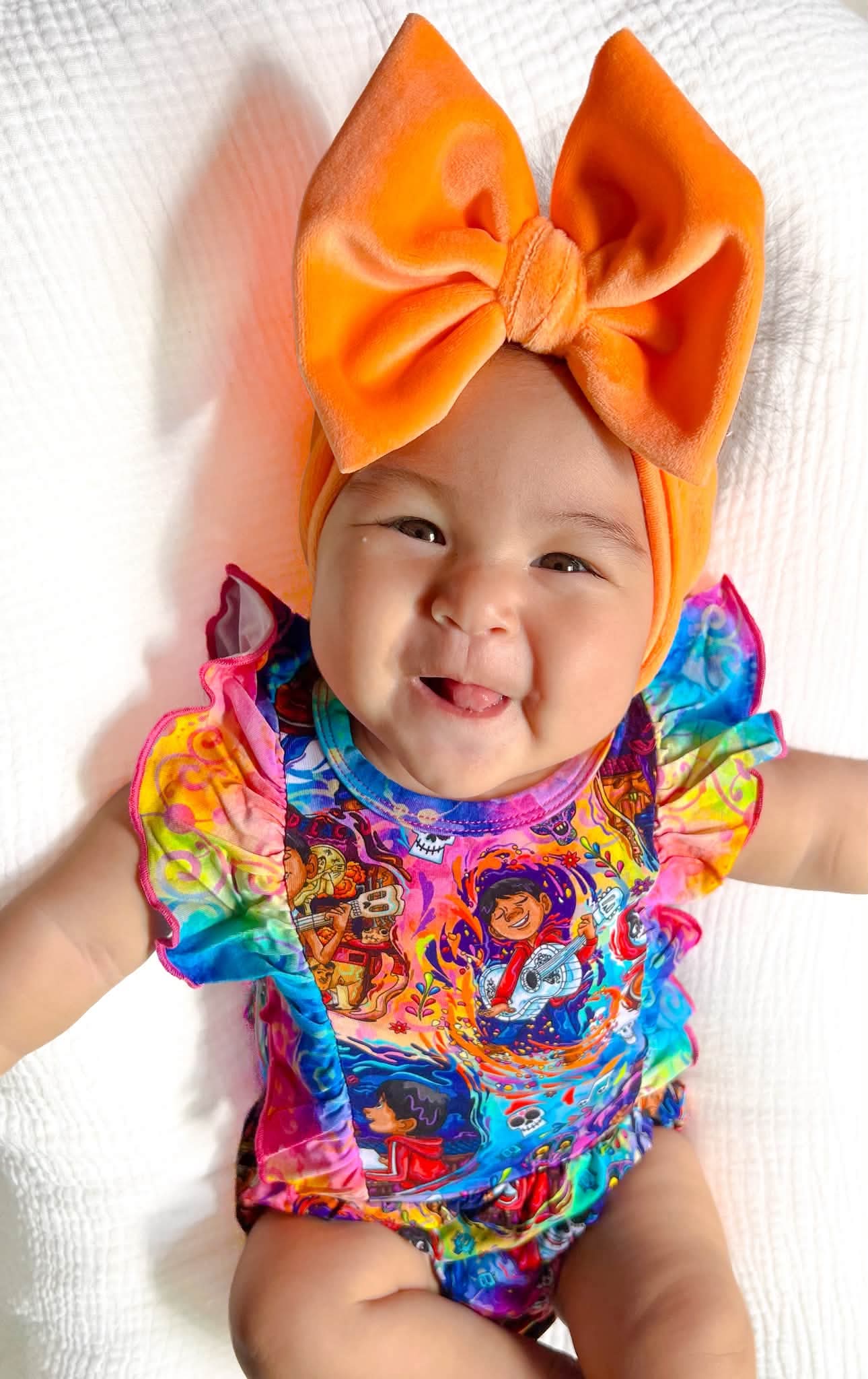 Until We Meet Again Ruffle Bubble Romper