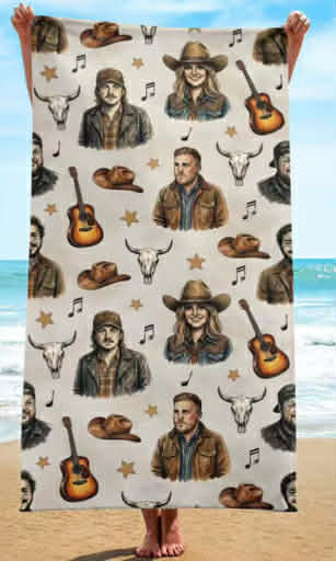 Country Singers Towel