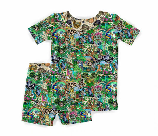 Mickey Safari PJ Shorts Set