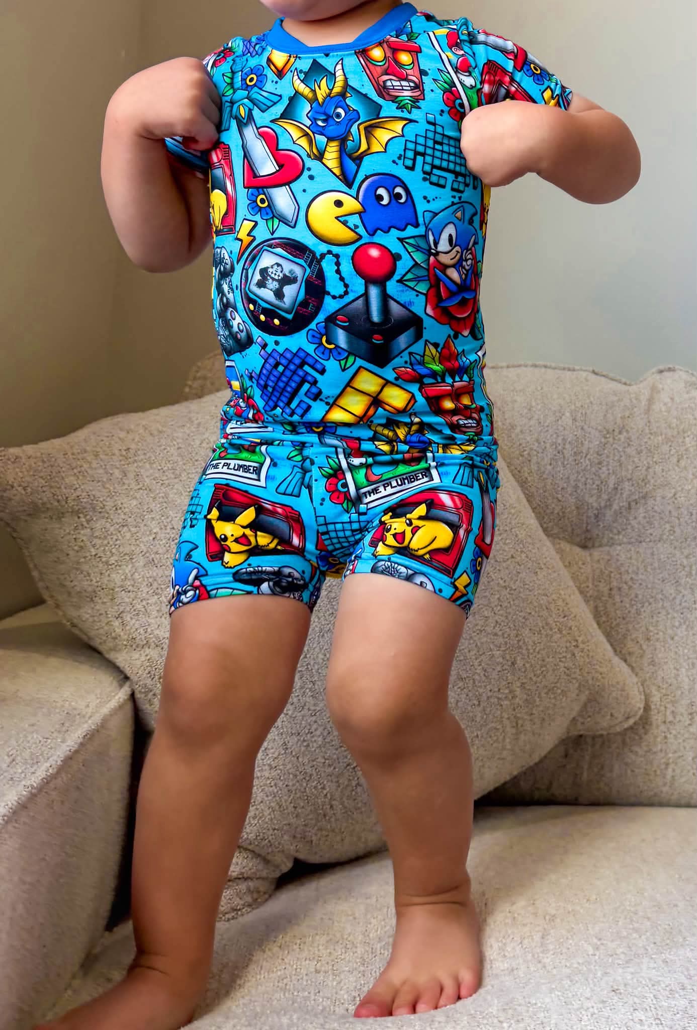 Game Mode: NOSTALGIA PJ Shorts Set Size up