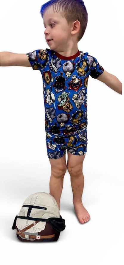 Galaxy Gang PJ Shorts Set