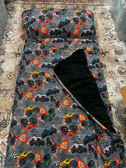 Monster Jam Bamboo Nap Mat