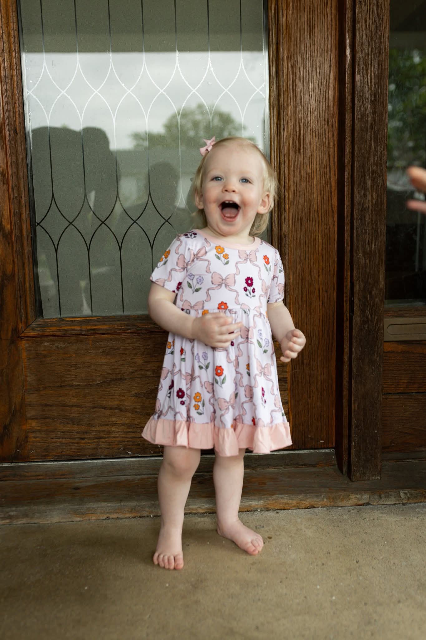 Bows & Flowers Twirl Dress