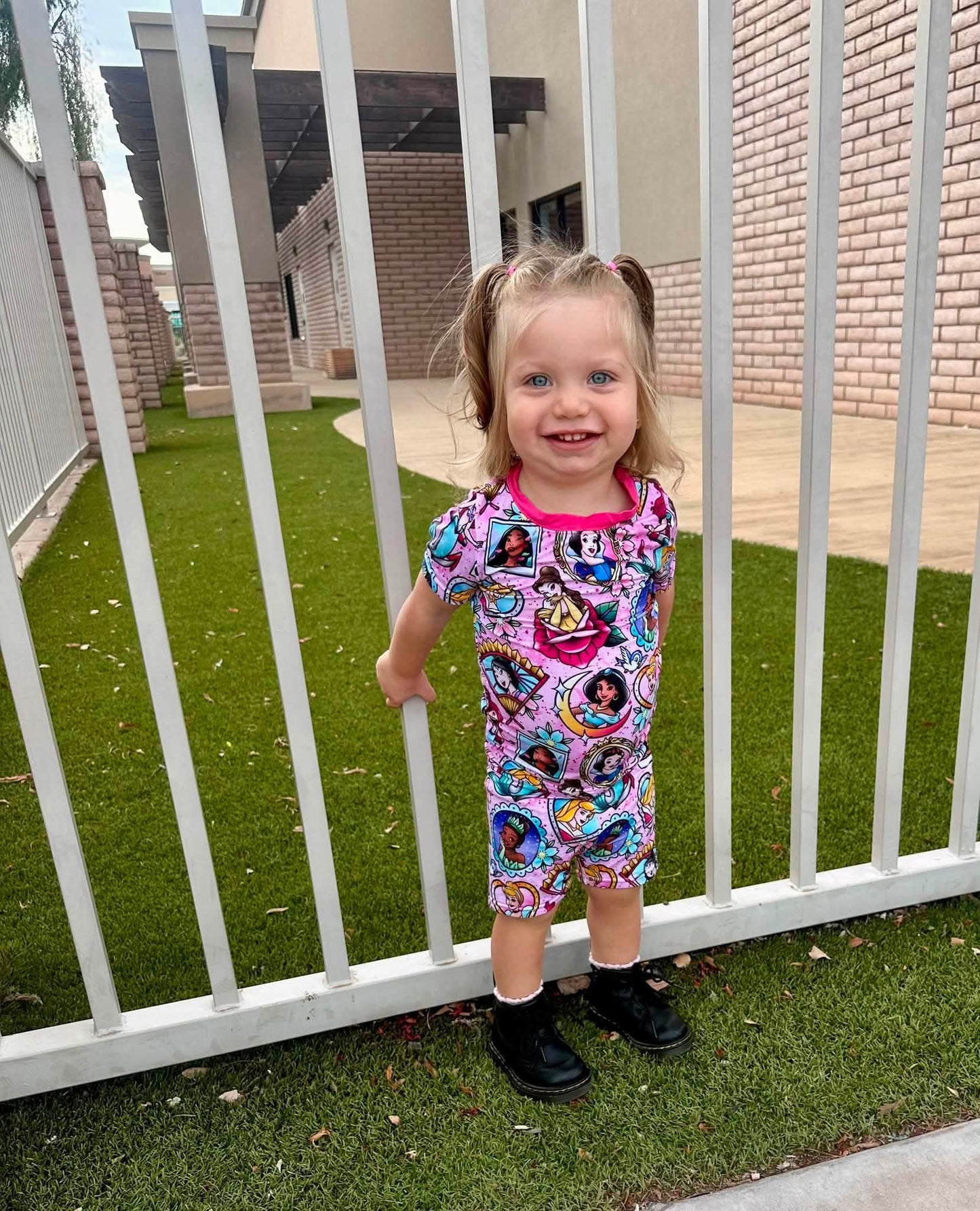 Princess Portrait PJ Shorts Set