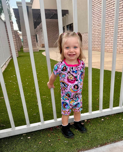 Princess Portrait PJ Shorts Set