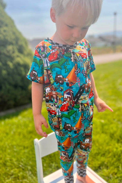 Cars Story Short Sleeve and Pants PJ Set